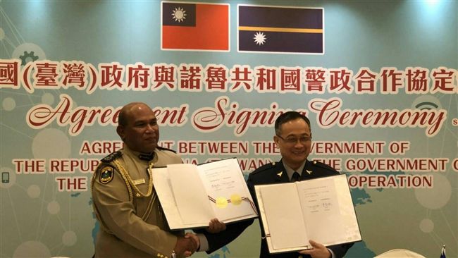 打擊跨國犯罪　台灣與諾魯簽警政合作
