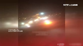 50輛機車光復河堤鬧事　燃放信號彈