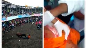 ▲橘衣男子被公牛直接撞飛。（圖／翻攝自Youtube）
https://www.youtube.com/watch?v=y6jhCYcHXgU
https://www.youtube.com/watch?v=CRCvvbg618I