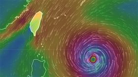 風場預報圖,譚美颱風/中央氣象局