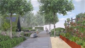 花博后里園區吸引30國園藝好手 展庭園及室內花卉之美／中市府提供