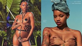 生猛模特兒宮縮照走秀 一下台就把小孩生出來了	（圖／翻攝自IG）