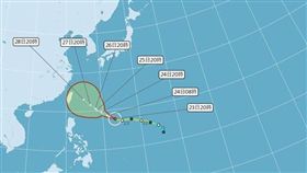 潭美颱風,穿心颱,豪雨 圖/翻攝自中央氣象局