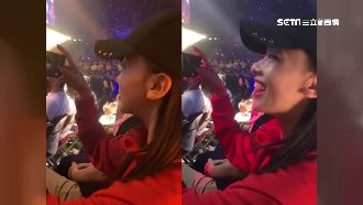 吳謹言變迷妹摀嘴笑　現身JJ演唱會