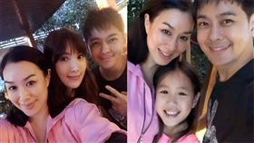 林志穎跟鍾麗緹兩家在中秋節烤肉。(翻攝微博)