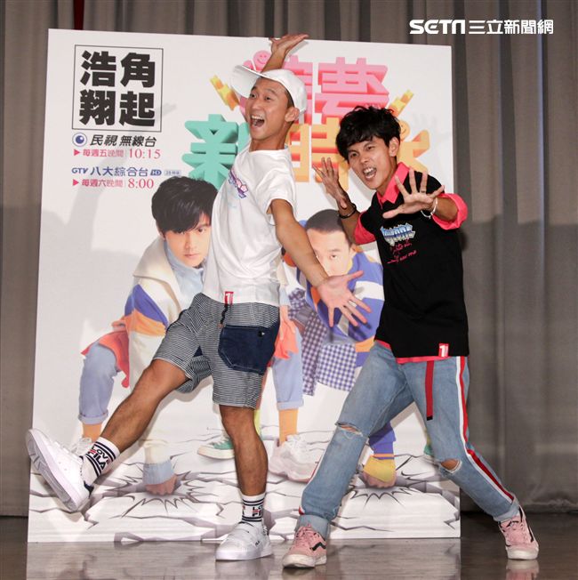 浩角翔起「綜藝新時代」校園見面會。（記者邱榮吉/攝影）