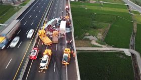 苗栗,國道,車禍,追撞（圖／翻攝畫面）