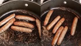 1鍋6口香腸悲鳴　網驚：豬的鬼魂在裡面(圖/翻攝自YouTube)
