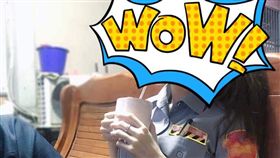 正妹,女警,桃園,交通隊,林筱綺,／翻攝自爆廢公社