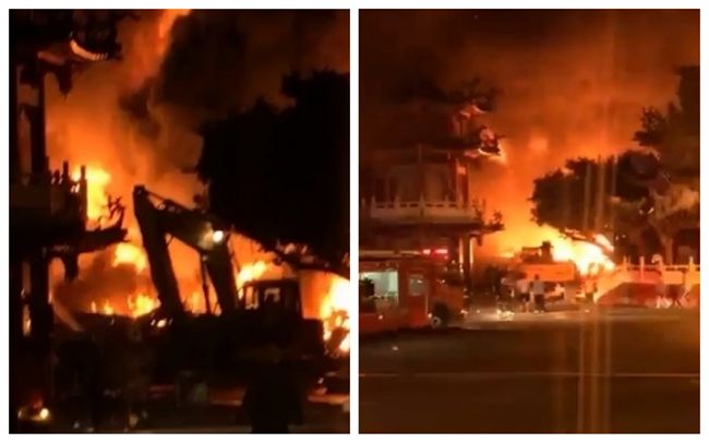 高雄木材行傳火警　烈焰狂竄畫面曝光
