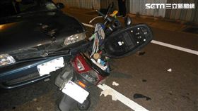 大里一家四口機車車禍／翻攝畫面