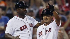 林子偉敲出三壘打。（圖／美聯社／達志影像）