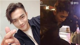 《延禧》男星許凱跟前女友大金交往時下跪影片曝光。(翻攝微博)