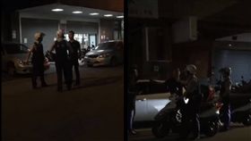 台中2男搶一女毆警／翻攝自黑色豪門企業臉書