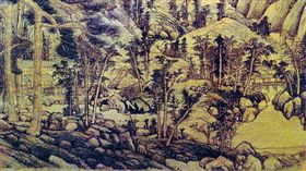 元代畫家黃公望作品《天池石壁圖》軸絹本（翻攝維基百科）