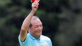 謝敏男在台灣名人賽第1回合，打出「Ageshot」。（圖／TPGA提供）