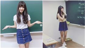 正妹,補習班老師,水晶蜜蜜,英文,四葉草（圖／翻攝自mimimurmuring Instagram）
