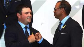 伍茲（右）是瑞德從小的偶象。（圖／翻攝自PGATOUR官網）