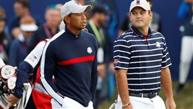 伍茲（右）與瑞德再度聯手出征。（圖／路透／達志影像）