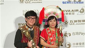 阿美姞荷（林祝素蘭）母親在廣播金鐘獎前離世，讓她相當難過。（圖／記者蔡世偉攝影）