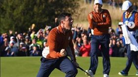 麥可羅伊（左）與賈西亞為歐洲隊拿下分數。（圖／翻攝自PGATOUR IG）