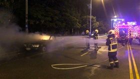 台中,焦屍,汽車火警,火燒車（圖／翻攝畫面）