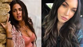 梅根福克斯日前曬照，臉上看不出「任何」瑕疵。（圖／翻攝自IG）