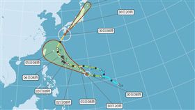 颱風,氣象局,潭美（圖／氣象局）