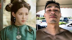 《天龍八部》第六次翻拍，蘇青飾演「阿朱」，跟楊祐寧飾演的「喬峰」。(翻攝微博)