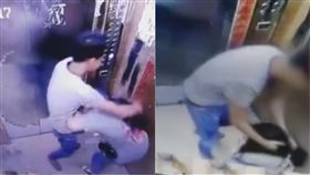 猥褻,電梯,尾隨,大陸,貴州,性侵,施暴,狼爪,抵抗　圖／翻攝自黎視頻　https://goo.gl/58ypi2