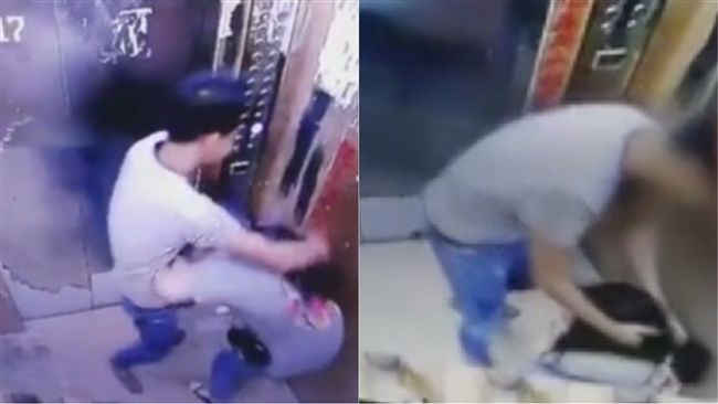 少女遭男電梯內猥褻！「壓頭頂下體」