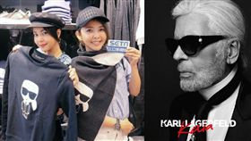 ▲美女旅遊專家法蘭克福直擊老佛爺Karl Lagerfeld精品店。（組合圖／蕭翰弦攝影／Weng Collection提供）