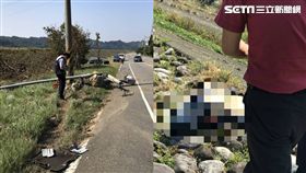 苗栗縣大湖車禍 修車廠老闆遭撞死、臟器外露／翻攝畫面