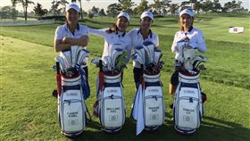 由龍怡萍（左起）徐薇淩、姚宣榆及盧曉晴組成最強台灣隊伍。（圖／徐薇淩提供）