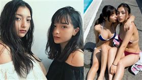羅馬尼亞與日本混血美女姐妹花因「抖音」短視頻而走紅。（圖／翻攝自《東京體育報》）