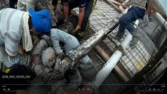 灌漿機械臂從天而降　砸中2工人慘死