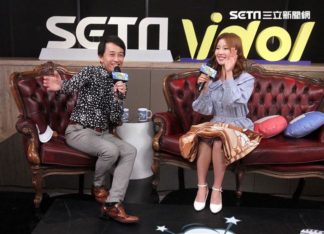 韓星秋和政安安大明星。（記者邱榮吉/攝影）