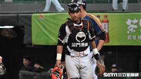 統一獅捕手林祐樂。（圖／記者王怡翔攝影）