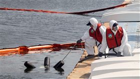 防愛河水污染　高雄動員演練油罐車翻覆狀況