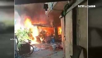 民宅冒火風大助火勢　鄰居拉水管幫滅