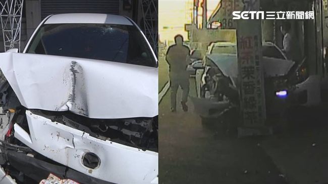 店門遭爛車擋住　真相曝光竟是肇逃！