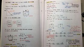 交大男大生上課筆記讓網友看了直呼「戀愛了！」（圖／翻攝Dcard）