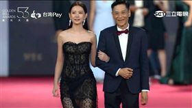 安心亞與同戲男主角喜翔兩人共同步上紅毯。