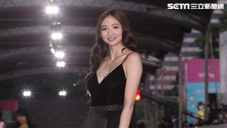 謝沛恩性感低胸走紅毯　嬌喊：好熱