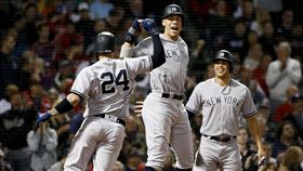 ▲桑契斯（左）與法官賈吉都開轟。（圖／美聯社／達志影像）