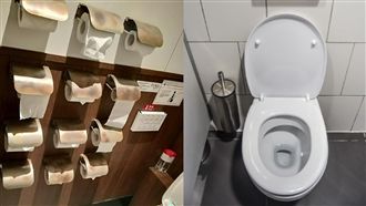 廁所見「衛生紙牆」　網一眼認出在哪