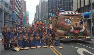 國慶花車曝光　原民會Ｑ版山豬超吸睛