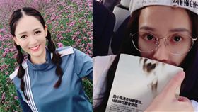 日前陳喬恩在上海機場發現被拍，遮臉跑給狗仔追。（圖／翻攝自陳喬恩微博）