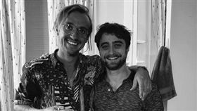 哈利波特相隔7年合體馬份（圖／翻攝自Tom Felton IG）