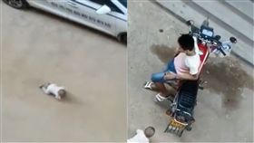 撫養,嬰兒,爬行,哭鬧,遺棄,未婚生子,踢皮球,虐童　圖／翻攝自微拍　https://goo.gl/S5cwps